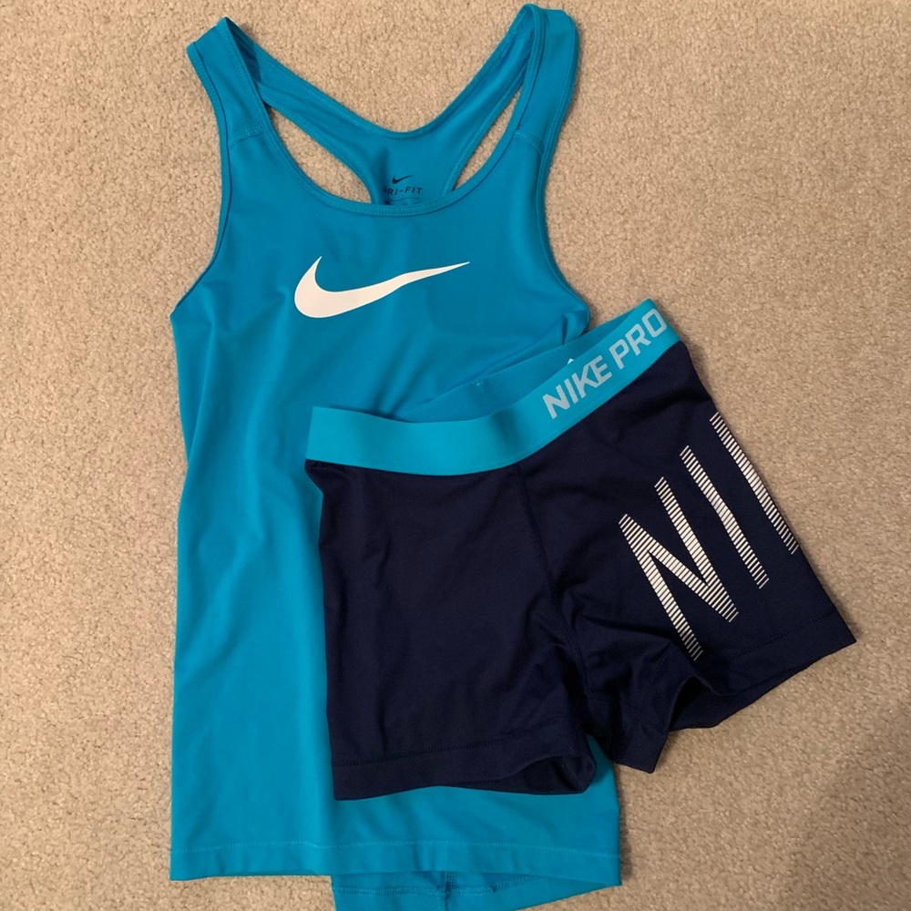 Nike Pro Spandex and Tank Top Set Like New!